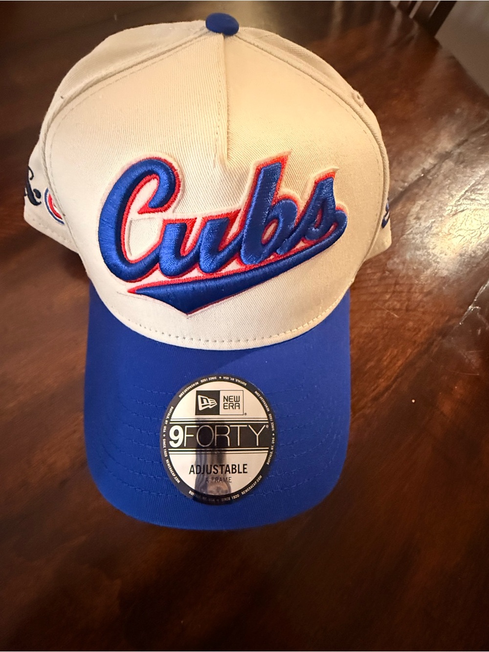 New Era Chicago Cubs 9FORTY Adjustable Two-Tone Cap - White & Blue